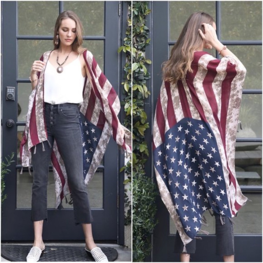 American flag Kimono - Picture 1 of 3